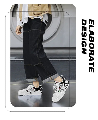 Nuove scarpe da uomo stile skateboard, sneaker estive in pelle casual fashion outdoor per running, sport, trekking e tennis, platform di lusso firmate