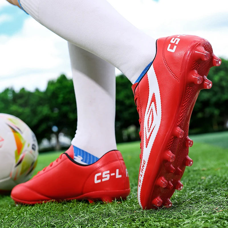 New Men’s Football Boots Grass Cleats Soccer Shoes Match Adult Indoor Ultralight Non-Slip Boys Futsal Sport Turf Comfortable