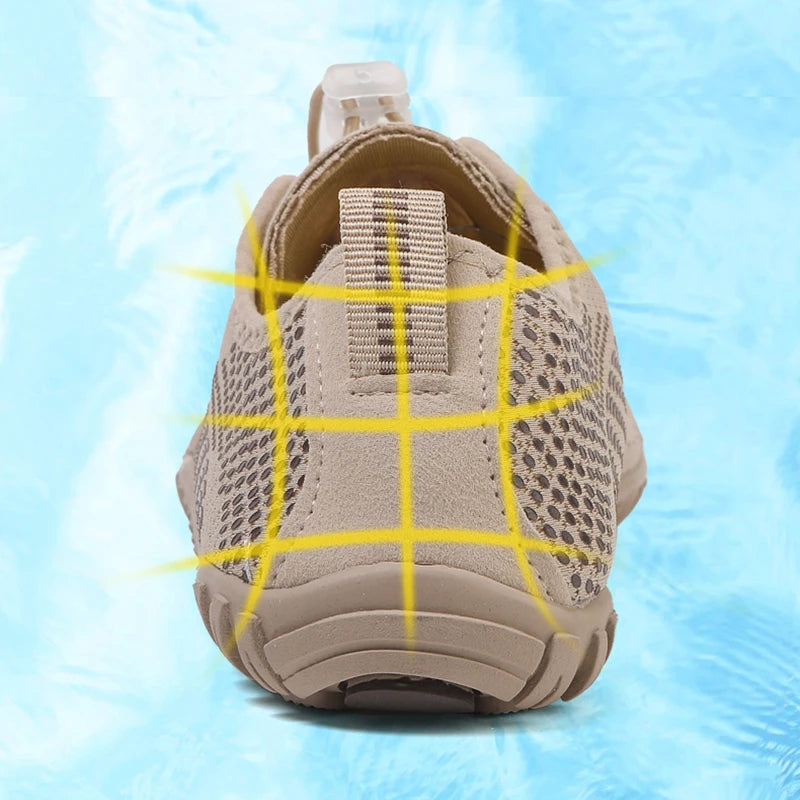 Quick Dry Aqua Shoes for Men Women Breathable Non-slip Water Sneakers Barefoot Soft Sole Wading Footwear for Swimming Beach