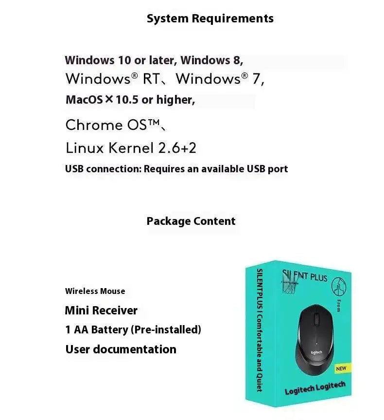 Logitech M330 Professionelle Büromaus, kompakt, leise, leicht zu transportieren, angenehm in der Handhabung und speziell entwickelt1