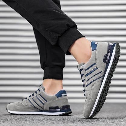 Artificial Leather Men Causal Shoes Male Spring Men Casual Light Shoes Sneakers Lac-up Flats Breathable Outdoors Sapato