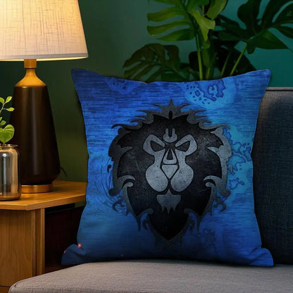 Warcrafts of World W-WOW Game Pillow Case Plush Fabric Soft Double Sided Print Sofa Cushion Cover Throw Pillow Covers