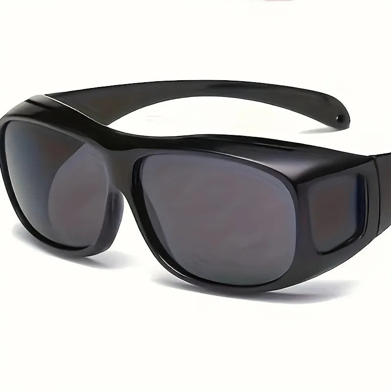 2pcs Night Vision Driving Surround Glasses Sunglasses Outdoor Sports Glasses Cycling Fishing Day and Night Unisex