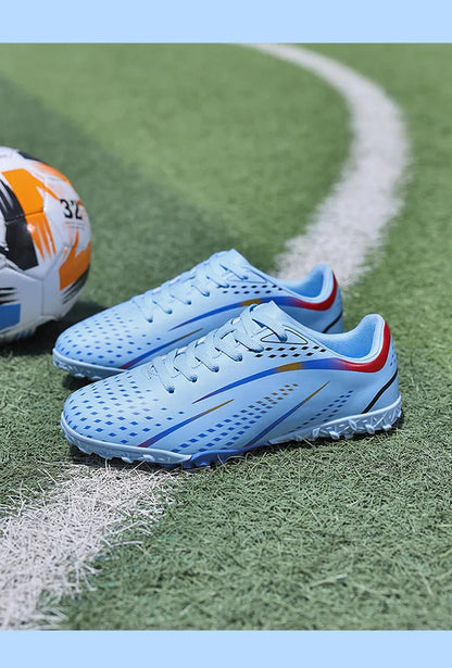 Professional Turf Soccer Shoes Men Cleats Non-Slip Training Football Shoes Boys Artificial Grass Breathable Athletic Soccer Shoes