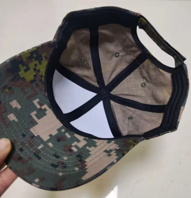 Sydkoreansk baseballkasket med granitmønster og femfarvet digital camouflage til mænd
