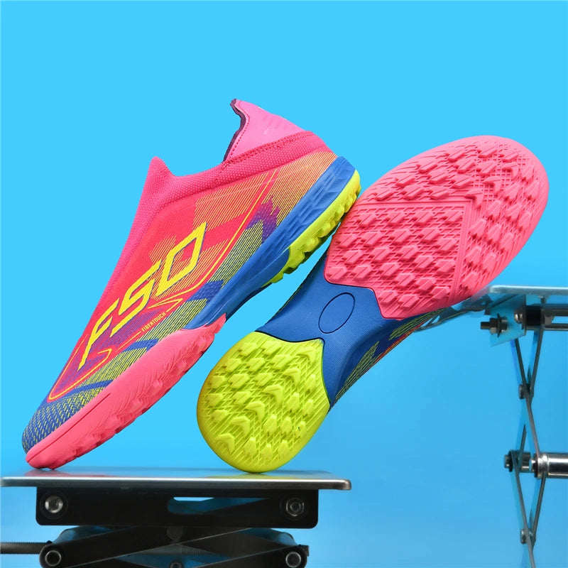Nouvelles chaussures de football pour hommes, crampons de football sur gazon, chaussures de football pour adultes, crampons de futsal, crampons de sport confortables, antidérapants, ultra-légers, pour entraînement en s