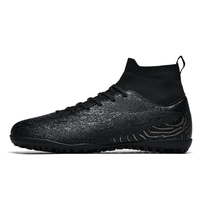 New Men Sport Soccer Shoes Training Boys Football Boots Outdoor Adult Long Spikes Non Slip Cleats Breathable Match Comfortable