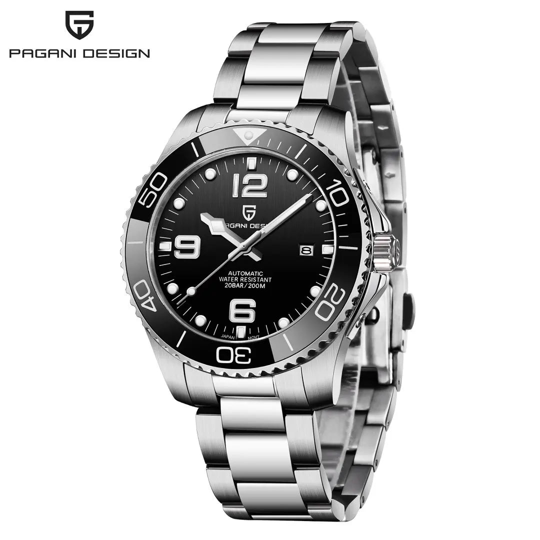 PAGANI DESIGN Men's Luxury Mechanical Watch Japan MIYOTA 8215 Automatic Movt Wristwatch 200m Waterproof Reloj Hombre PD-1702