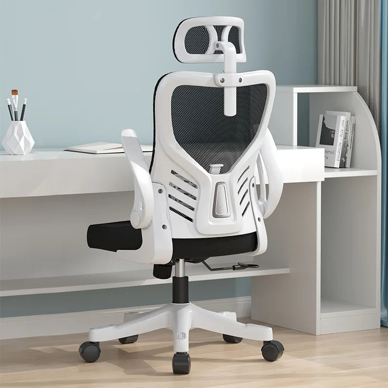 Silla de oficina ergonómica para ordenador, estudio, mahjong, conferencias y dormitorio