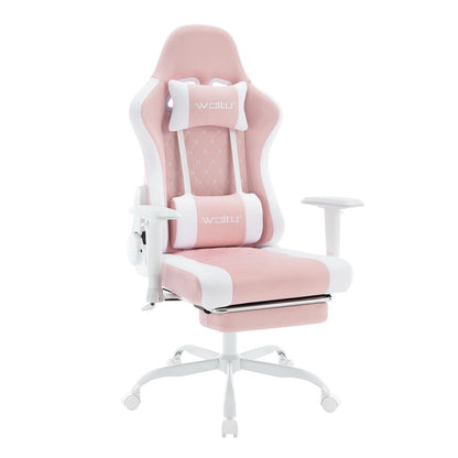 WOLTU Massage Gaming Chair Ergonomic Adjustable Height Office Armchair with Headrest Footrest Swivel Chair Mesh Computer Chair