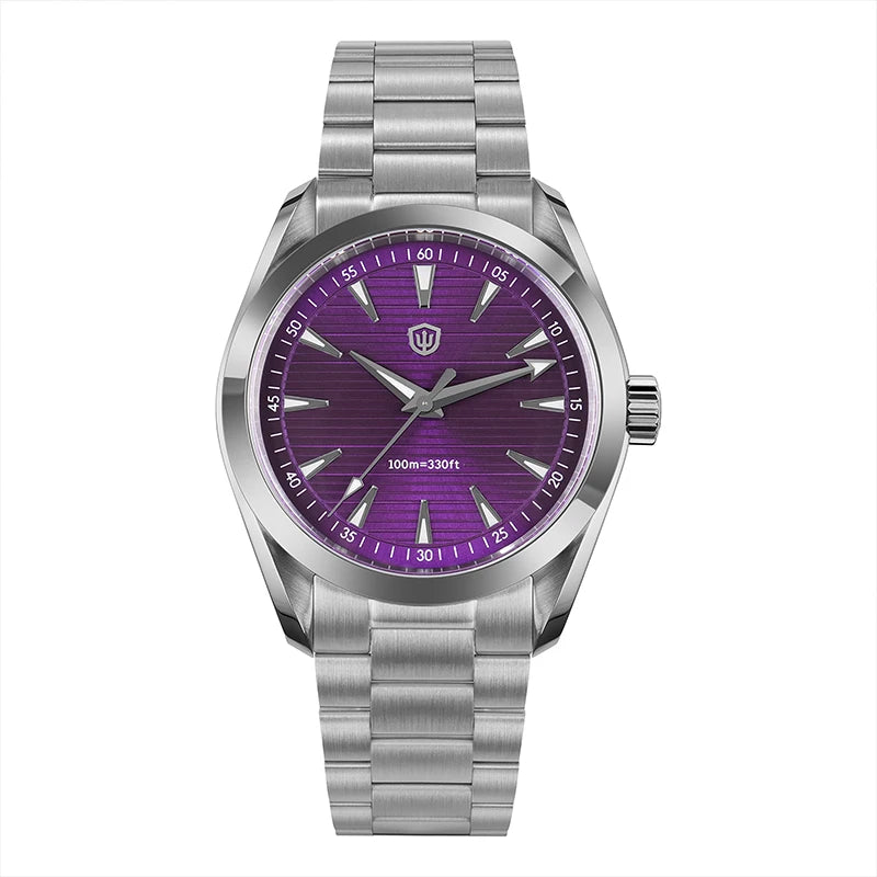 Watchdives WD0006 V2 Watch VH31 Sweep Second Quartz Movement Sapphire Luminous Stainless Steel Watches Waterproof 38mm Watch