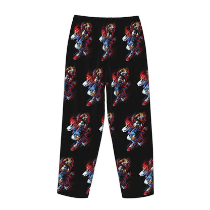 Custom Printed Womens Soniced Pajama Pants Hedgehog Game Sleepwear Sleep Lounge Bottoms with Pockets
