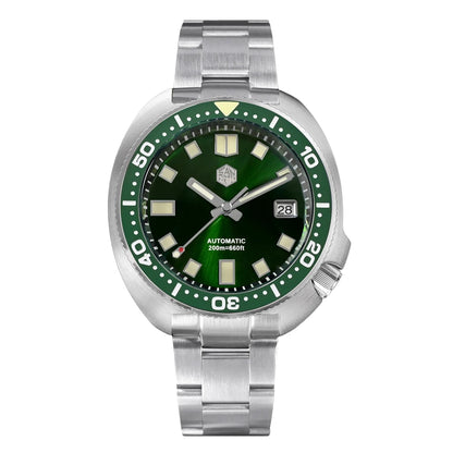 San Martin Turtle Men's Diver Watch 44mm NH35 Automatic Mechanical Wristwatch Sapphire Waterproof 200m Luminous Watches SN0047