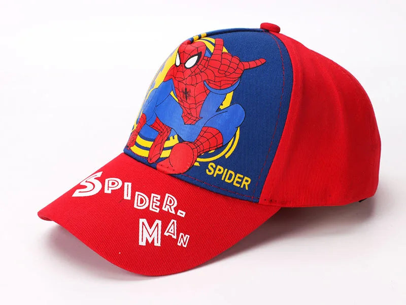 Marvel Anime figurka Spider-Man kreslená baseballová čepice bavlna polyester čepice s kšiltem pro chlapce a dívky čepice a doplňky k hlavě dětský dárek k narozeninám