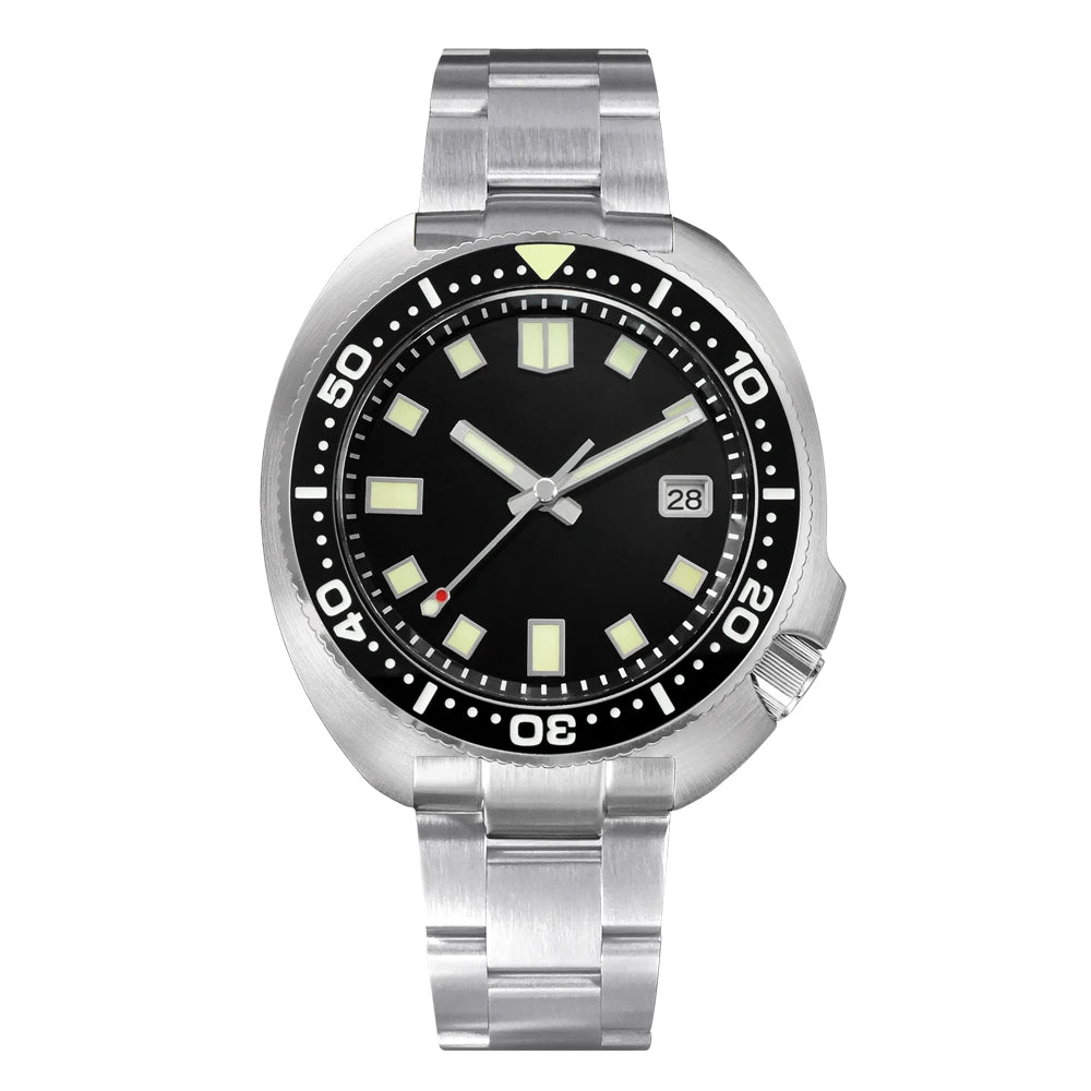 San Martin Turtle Men's Diver Watch 44mm NH35 Automatic Mechanical Wristwatch Sapphire Waterproof 200m Luminous Watches SN0047