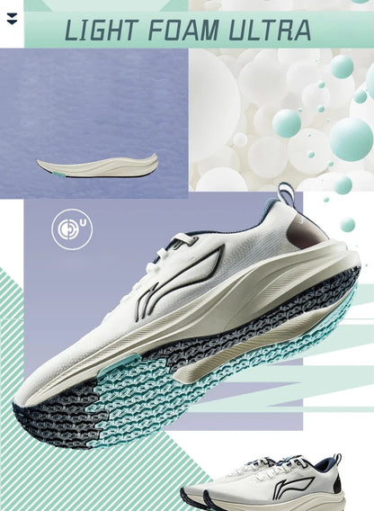 Мъжки състезателни обувки за бягане Li-Ning RED HARE 8 LIGHT FOAM ULTRA, светлоотразителни стабилни обувки с омекотяване LiNing Light Sneakers ARPV001
