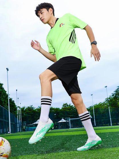 Nouvelles Chaussures de Football pour Hommes Antidérapantes, Crampons de Futsal Intérieur et de Football sur Gazon, Baskets Montantes de Haute Qualité, Meilleures Ventes pour l'Extérieur