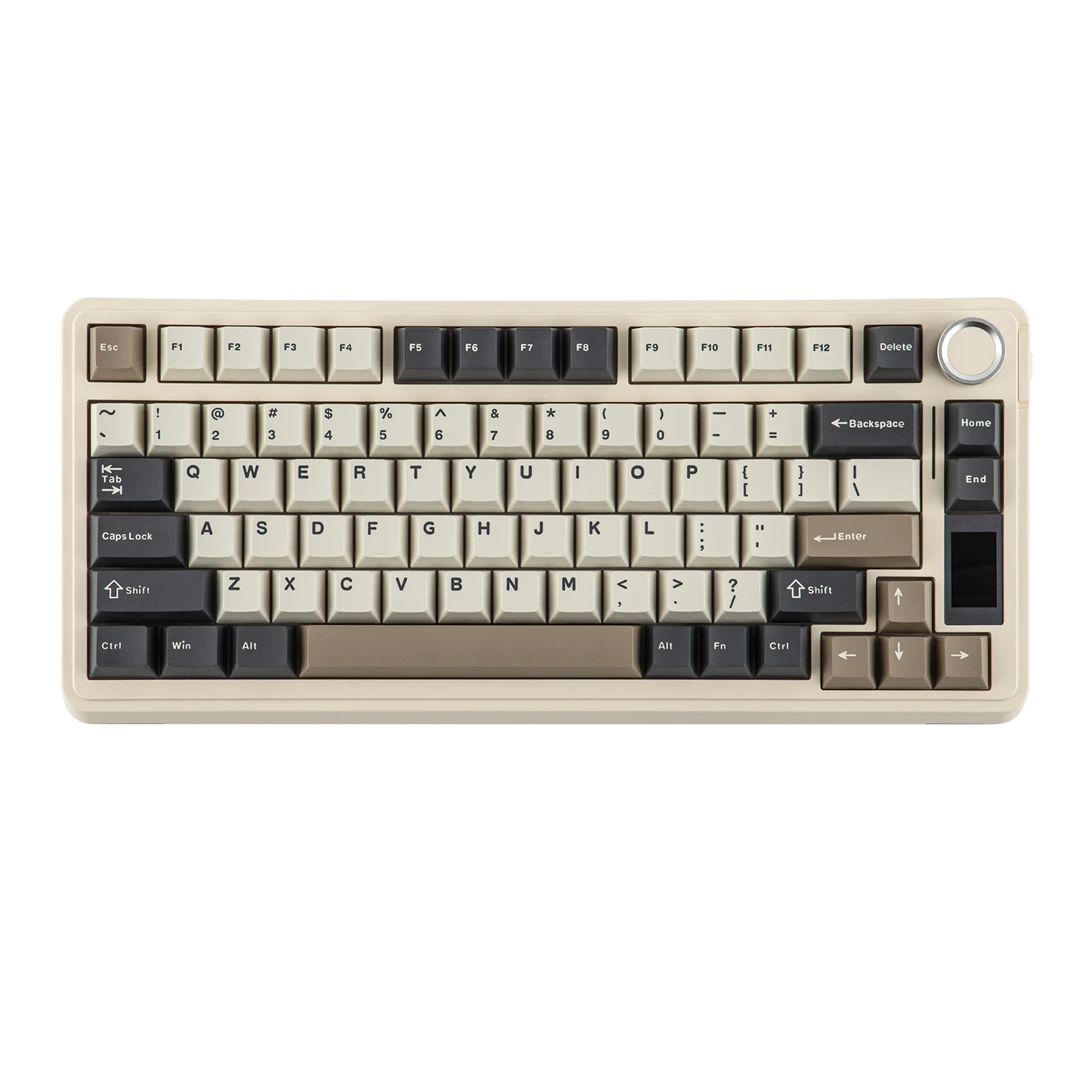 EPOMAKER X AULA EA75 MAX 75% ANSI US Layout Hot-Swap Gasket Wired/BT/2.4GHz Wireless Mechanical Keyboard with Screen & Knob