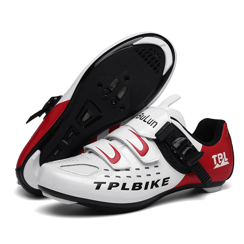 New Men’s and Women’s Bicycle Shoes Outdoor Cycling Shoes with Three Functional Soles Professional Training Shoes