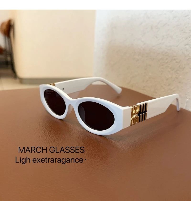 Moderne ovale solbriller til kvinder og mænd – trendy og cool solbriller til damer – Street Shot – retro – premium briller – Gafas De Sol – UV400
