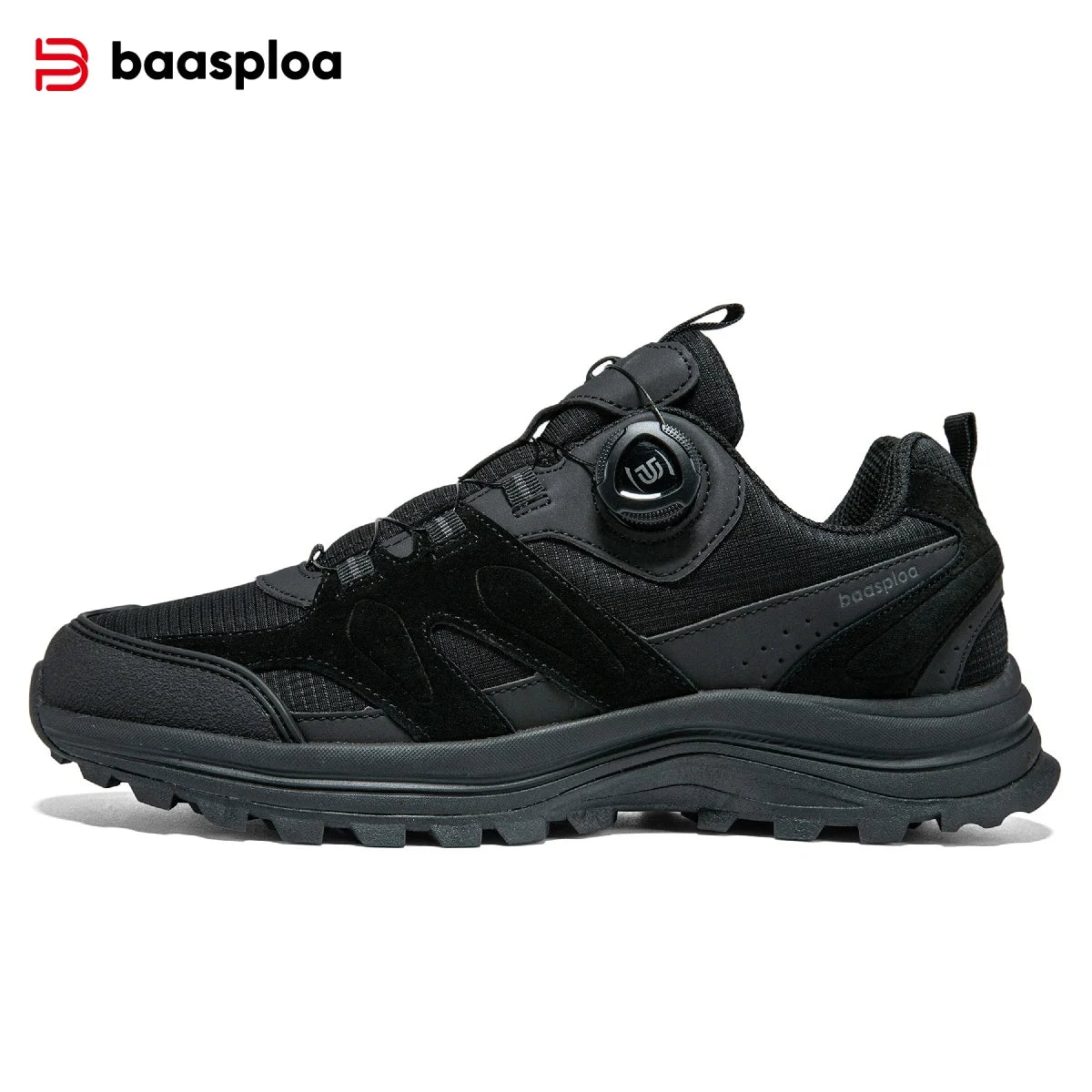 Baasploa Men Hiking Shoes Outdoor Climbing Mesh Breathable Travel Walking Shoes Male Non-Slip Wear Resistant Comfortable Sneakers