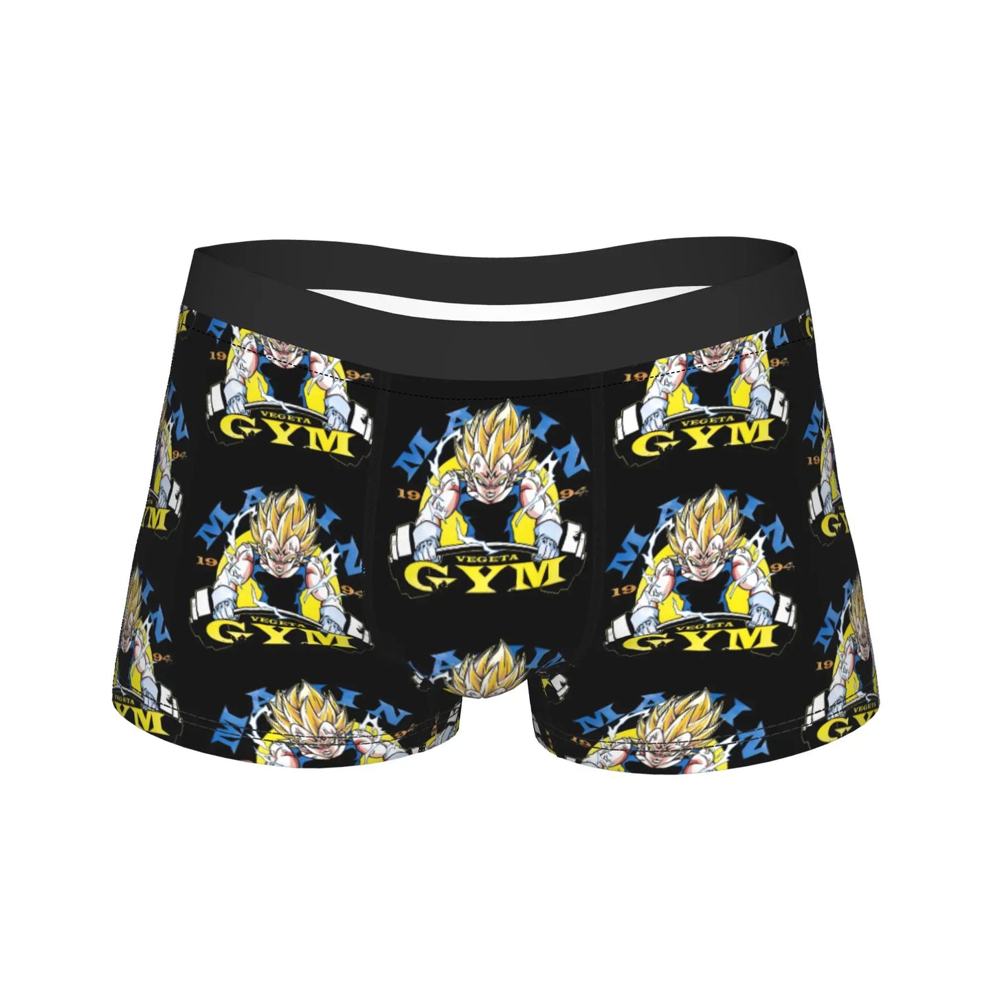 Men Dragon Ball Z Goku Vegeta DBZ Underwear  Funny Boxer Briefs Shorts Panties Homme Soft Underpants Plus Size