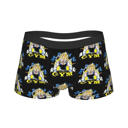 Men Dragon Ball Z Goku Vegeta DBZ Underwear  Funny Boxer Briefs Shorts Panties Homme Soft Underpants Plus Size