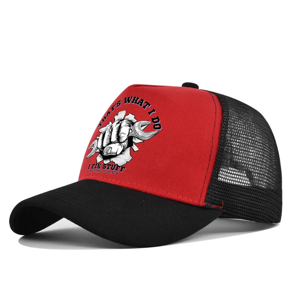 Gorra de béisbol de moda para primavera-verano, de malla estampada y transpirable, con logotipo personalizado para hombres, mujeres y parejas; gorra con visera, casquette.