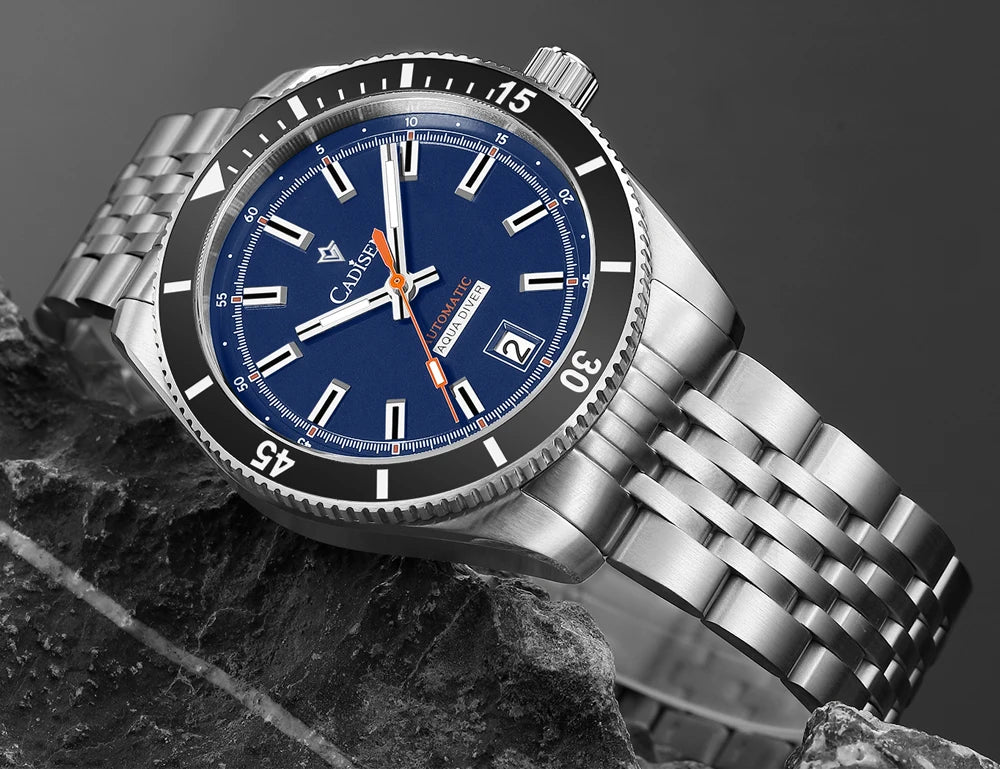 NEW 2025 CADISEN Men's Watches Mechanical Wristwatch For Men Automatic Watch Japan 8215 Ceramic Bezel 10Bar Waterproof Clock