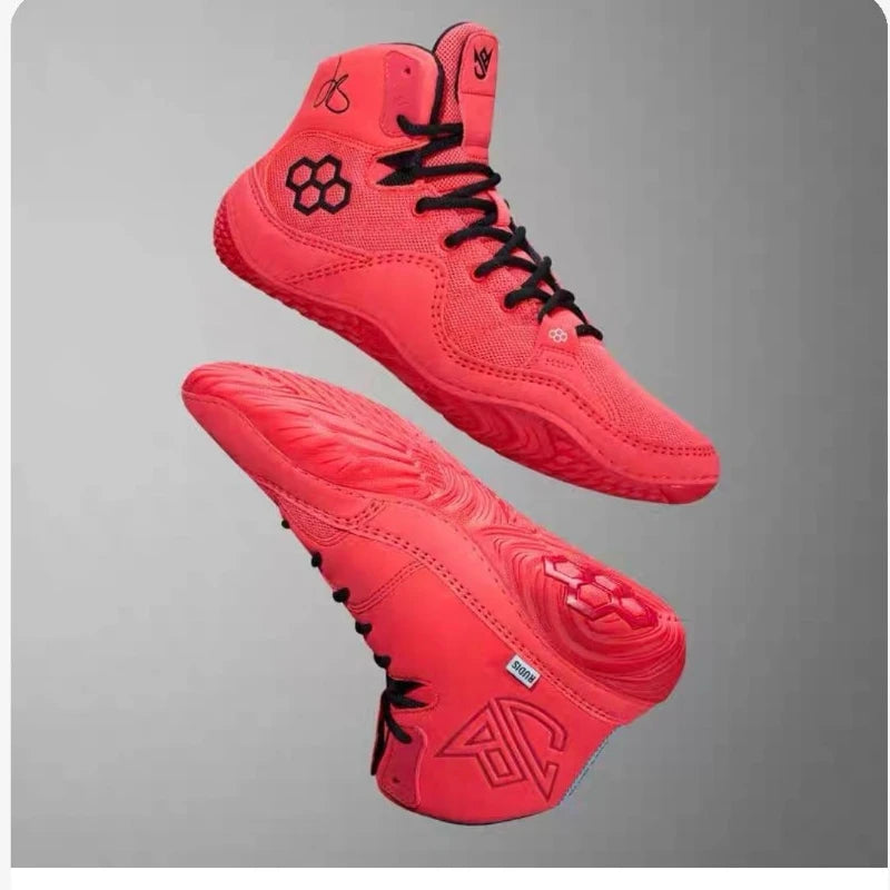 Zapatillas de lucha para hombre y mujer, calzado deportivo de competición para gimnasio y entrenamiento, alta calidad, cómodas, zapatillas de boxeo, tallas 36-45