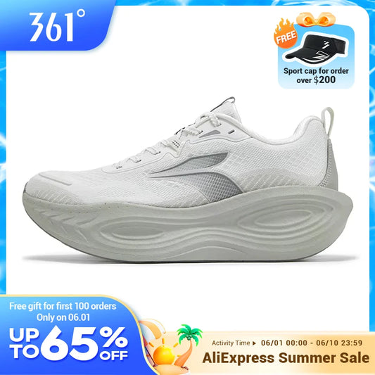 361 Degrees PopBlaze 5 Men Running Shoes New Cushioning Thick-Soled Breathable Non-Slip Outdoor Jogging Male Sneakers 672532212