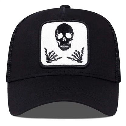 Unisex Personality Embroidery Baseball Net Caps Adjustable Casual Hats Spring and Summer Outdoor Sunscreen Hat