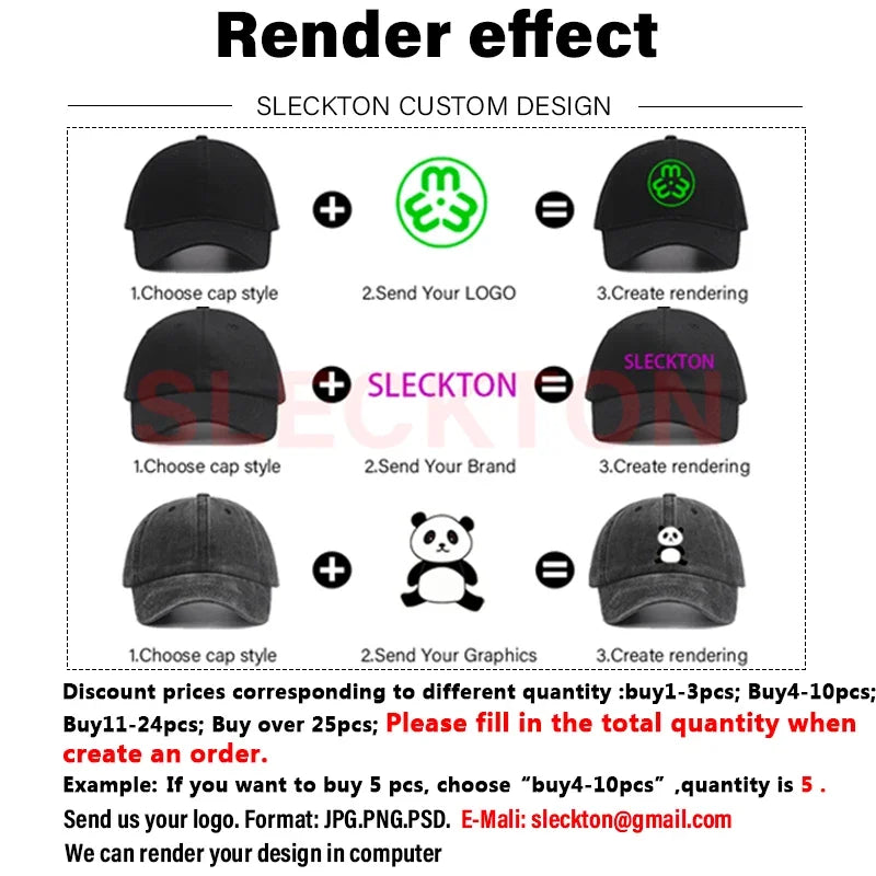 SLECKTON Mützen mit individuellem Logo – Hochwertige Hip-Hop-Snapback-Caps – Buchstabenstickerei – Markendesign – Trucker-Cap – Großhandel – Mützen für Erwachsene