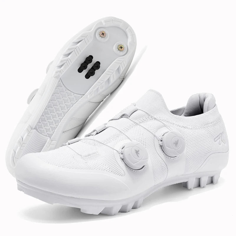 Men's MTB Cycling Shoes New Women's Pink Self-Locking Cleats Speed Road Bicycle Shoes Flat Trail Racing SPD Mountain Bike Sneakers