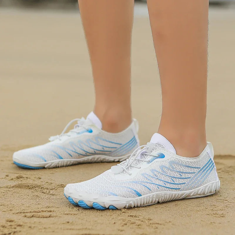 Quick Dry Aqua Shoes for Men Women Breathable Non-slip Water Sneakers Barefoot Soft Sole Wading Footwear for Swimming Beach