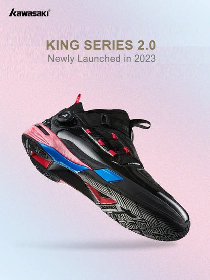 Zapatillas profesionales de bádminton Kawasaki King Series 2.0 para hombre y mujer, deportivas antitorsión originales, zapatillas de tenis para hombre, sneakers A3311
