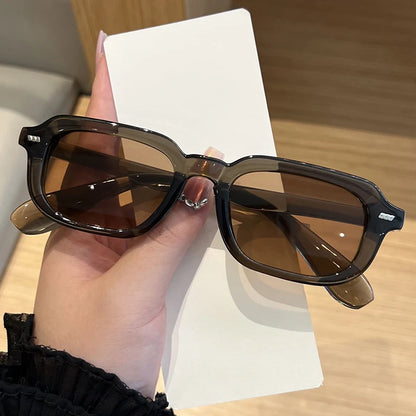 2pcs Fashion Small Square Women Luxury Brand Sunglasses Retro Designer Men Trending Multi Color Sun Glasses Shades UV400