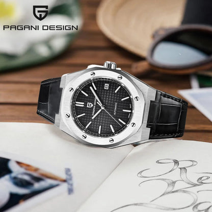 PAGANI DESIGN 8215 Men's Automatic Mechanical Watch 40MM Sapphire Stainless Steel Waterproof 10Bar Luminous C3 Reloj Hombre