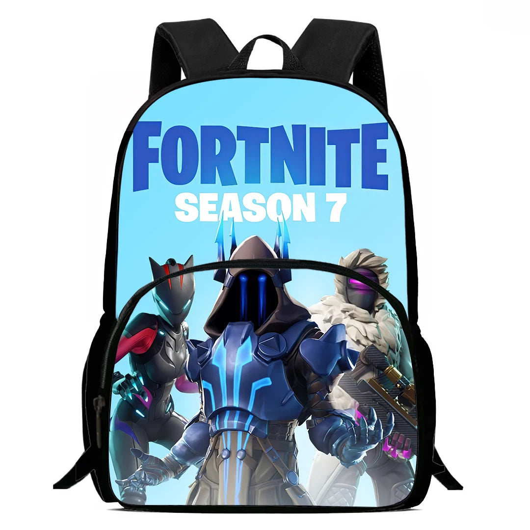 Kids  School Backpack with Front Pocket,  Light Weight Cartoon Fortnite Children Backpack For Age 6-9 , Bags For Boys Girls