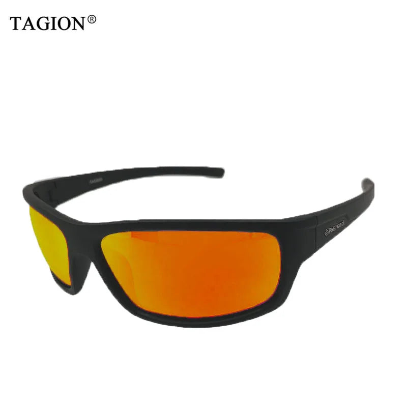 TAGION Sport Sunglasses Men Polarized Hipster Glasses UV400 Hiking Driving Glasses Lentes De Sol Hombre Polarizing Lenses TG5104