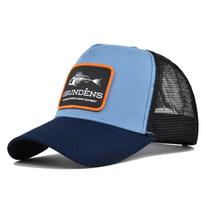 High Quality Fish Bone Cartoon Snapback Baseball Cap Hip Hop Dad Mesh Hat Trucker Hat Outdoor Sports Cycling Travel Sun Hat