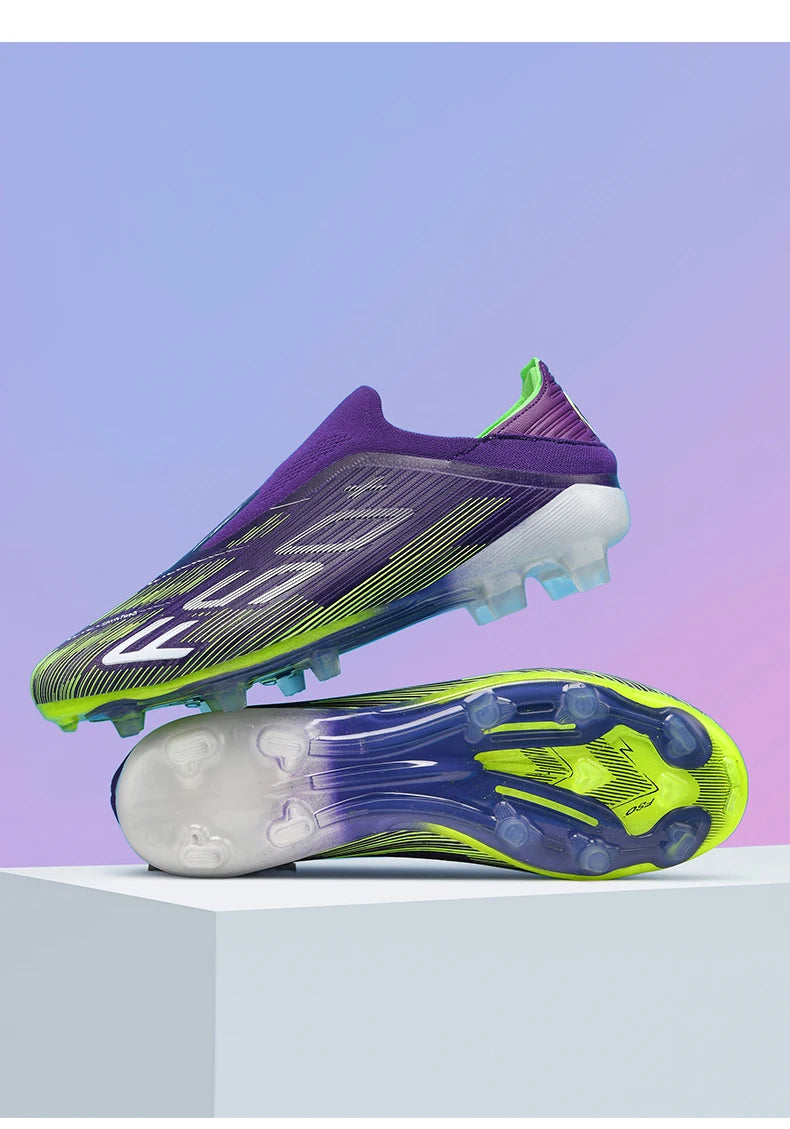 New Men Soccer Shoes Futsal Football Boots Sneakers Match Grass Cleats High-quality Non-Slip Indoor Hot-selling High-top Outdoor