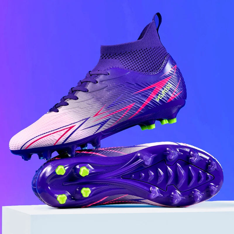 Bottes de Football professionnelles pour hommes, chaussures de Football pour adultes, baskets de sport de plein air, crampons de Football ultralégers, entraînement