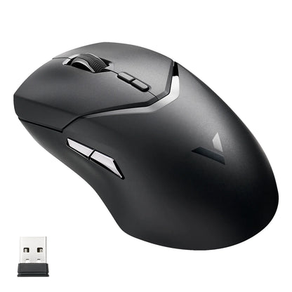 Ratón gaming inalámbrico Rapoo VT9PRO PAW3398 68g, con cable, programable, ergonómico, 26000DPI, recargable Type C, accesorio para PC gamer