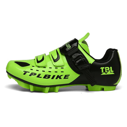 New Men’s and Women’s Bicycle Shoes Outdoor Cycling Shoes with Three Functional Soles Professional Training Shoes