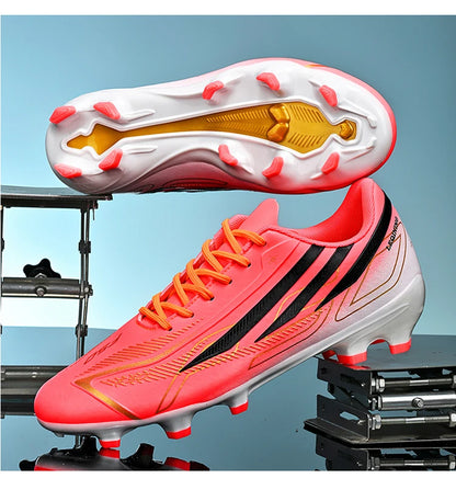 Chaussures de football professionnelles AG pour hommes, résistantes, décontractées, à crampons, antidérapantes, Fast Foo451·a