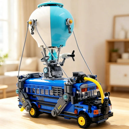 Neues 954-teiliges Battle Bus Automodell 77073 aus beliebten Spielen – Baustein-Puzzle-Modell, Spielzeug für Geburtstags- und Weihnachtsgeschenke