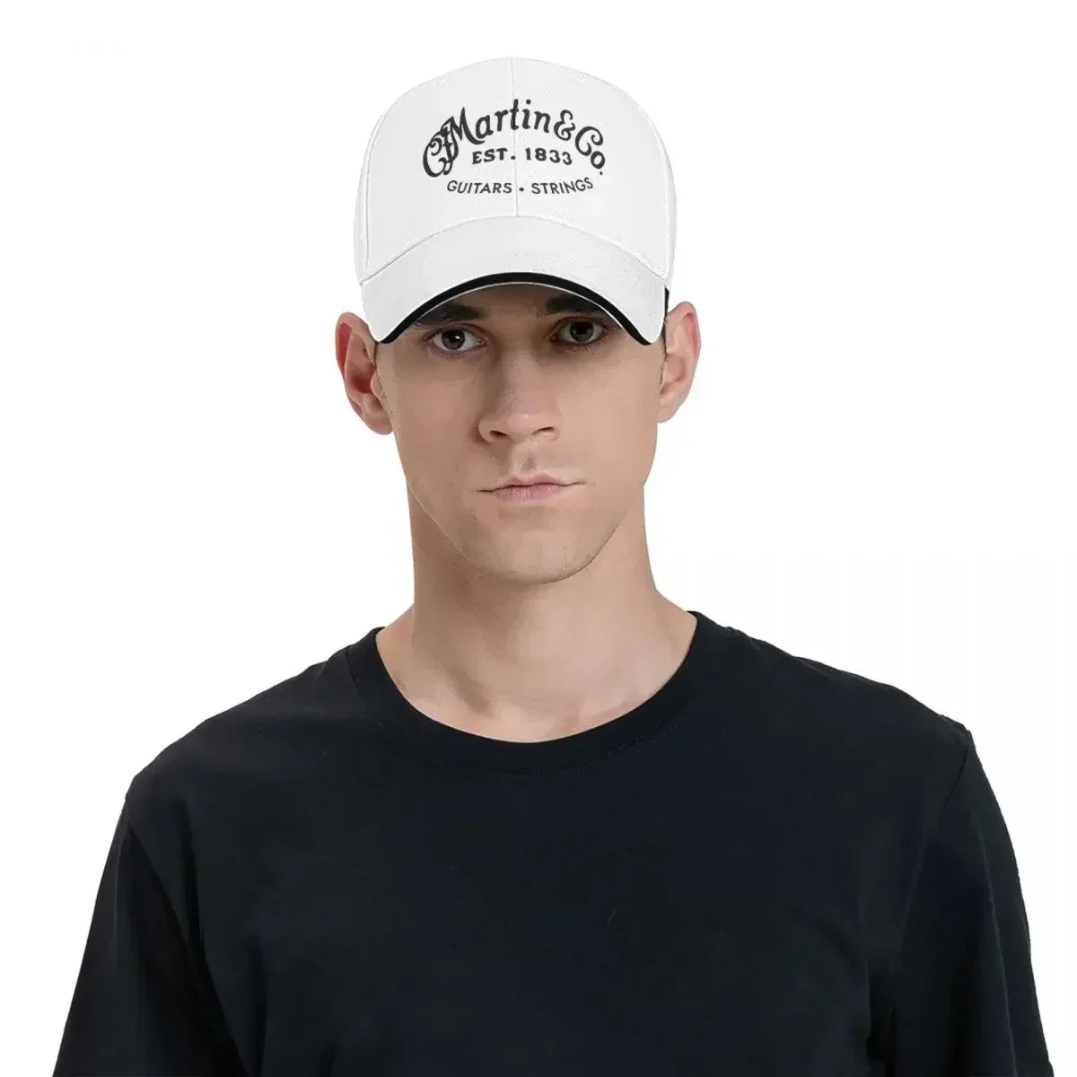 Authentic Martin Guitar Black Design Cap Baseball Cap Streetwear Winter Hats Woman Men