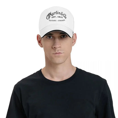 Authentic Martin Guitar Black Design Cap Baseball Cap Streetwear Winter Hats Woman Men