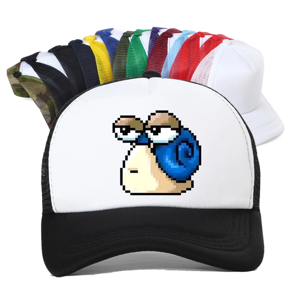 Czapka baseballowa z nadrukiem Harajuku MapleStory – urocza i zabawna, męska, w koreańskim stylu, dla fanów gier, otaku i hipsterów – czapka z możliwością personalizacji